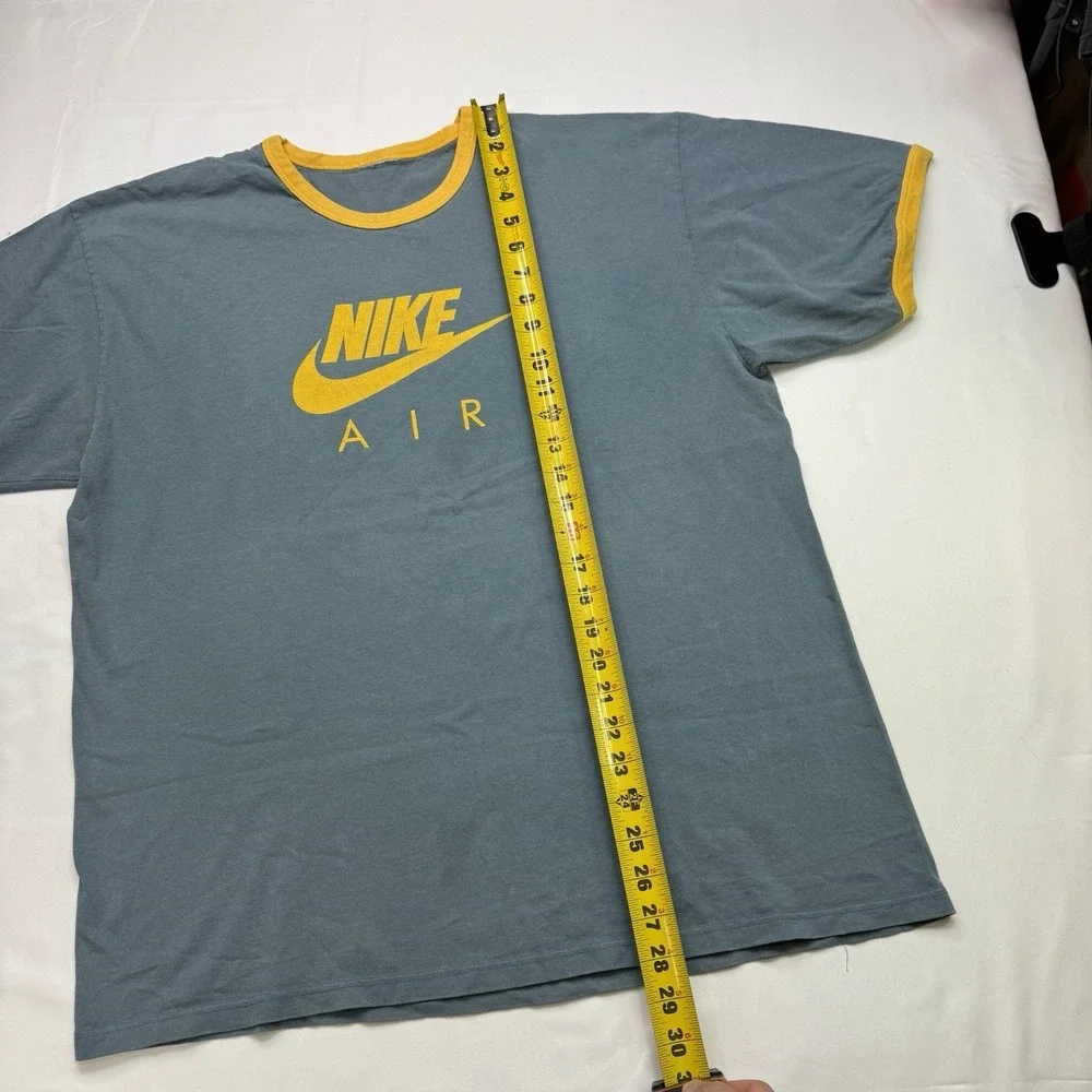 Nike Vintage Tee Mostly Silver Tag  T-shirt Size  M/L 28L X 22W Stain & Hole Y2K